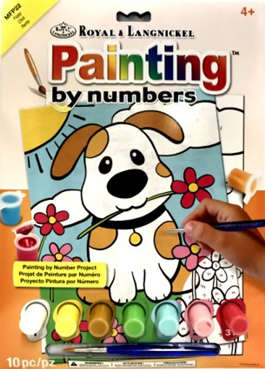 Puppy Paint by Number Age 4+ (8.75"x11.75") Royal & Langnickel