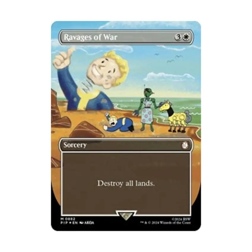 Ravages of War (Borderless) (Surge Foil) (MR) (Foil)