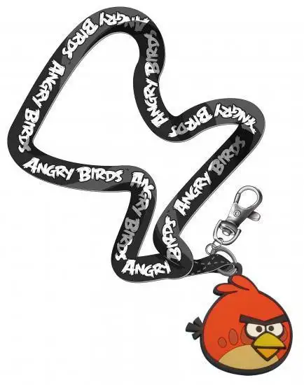 Angry Birds Red Bird Lanyard Keychain