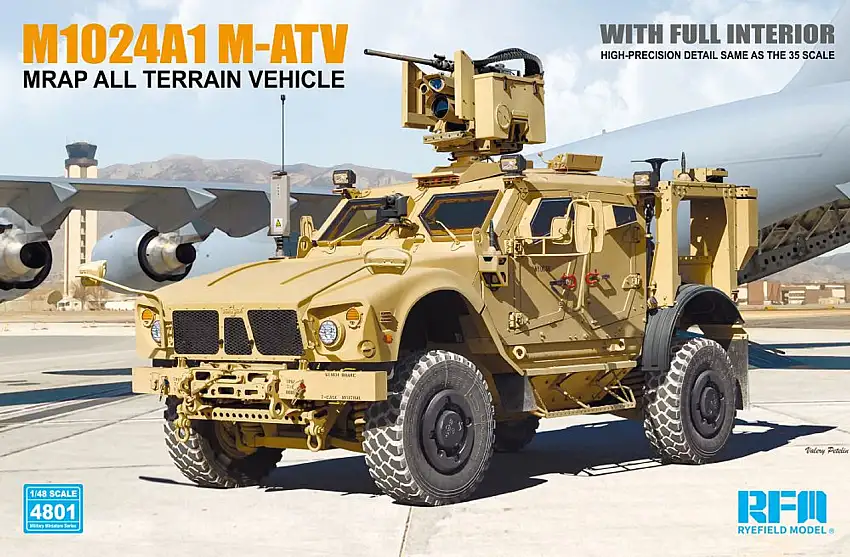 US M1024A1 M-ATV MRAP All-Terrain Vehicle w/Full Interior 1/48 Rye Field Models