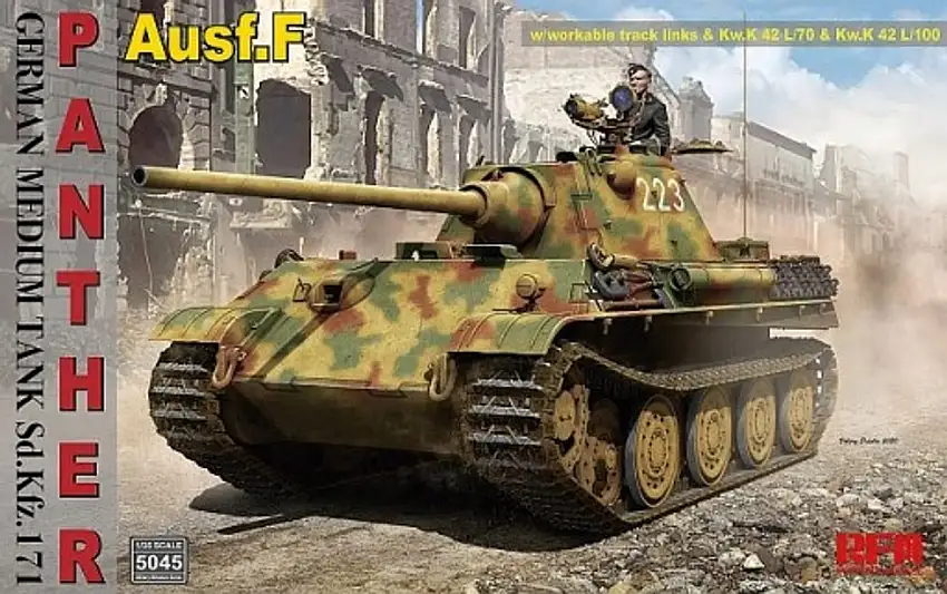 Panther Ausf F Tank 1/35 Rye Field Models (RFM5045)