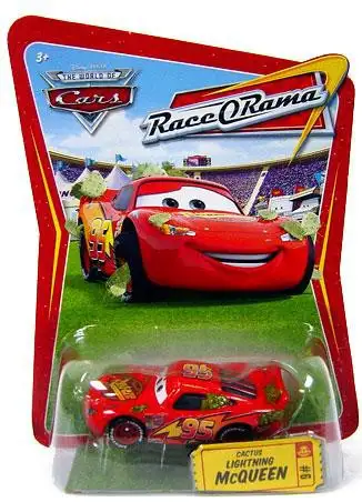 Disney / Pixar Cars The World of Cars Race-O-Rama Cactus Lightning McQueen Diecast Car #6
