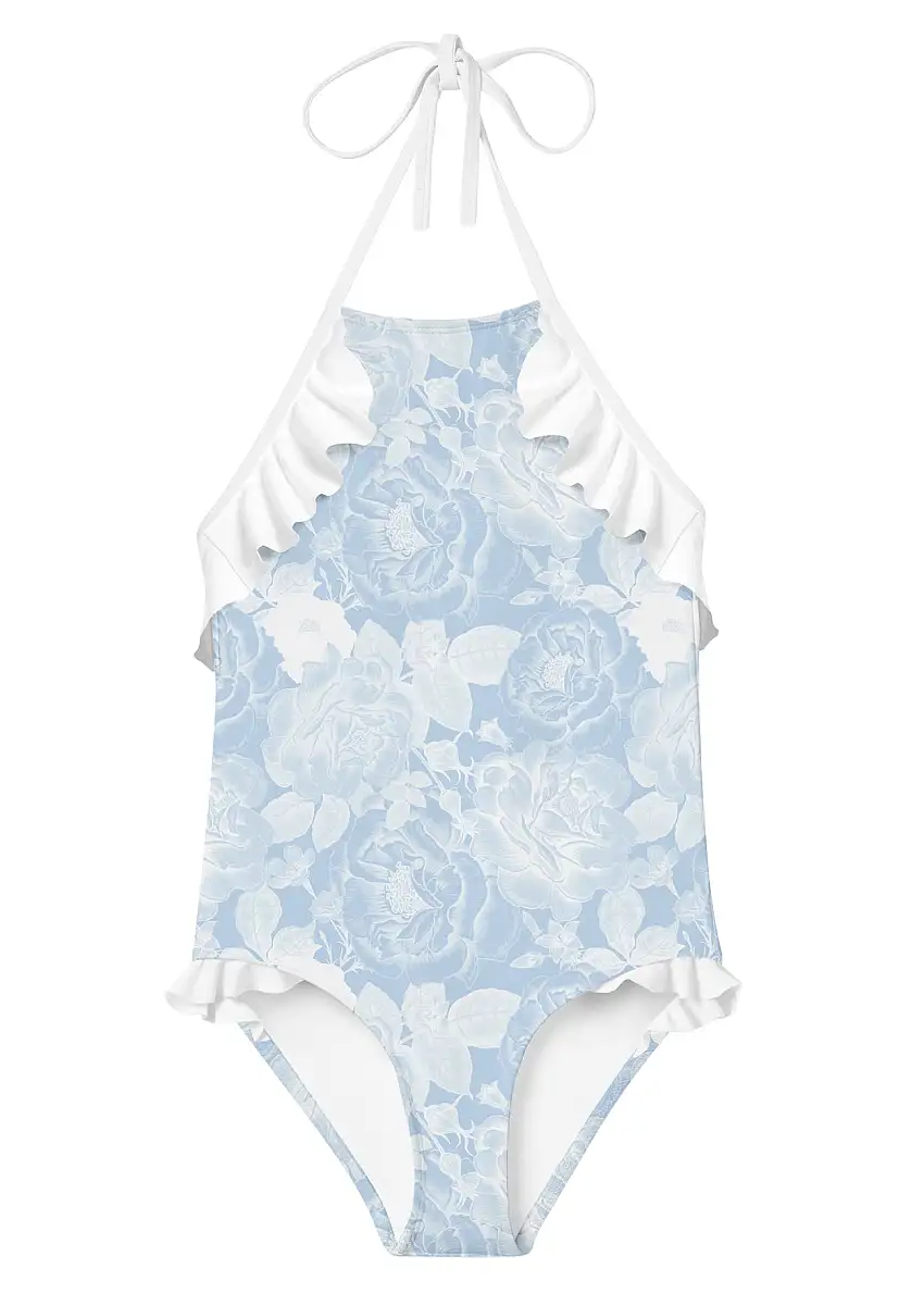 Rose Ruffle Swimsuit