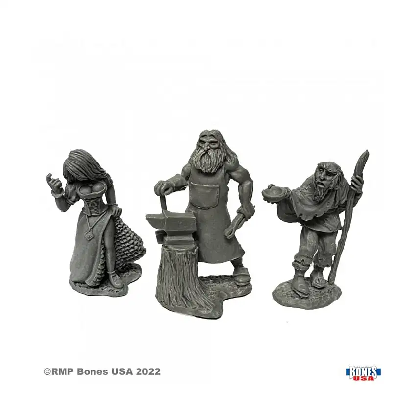 Townsfolk (Strumpet, Blacksmith, Beggar)