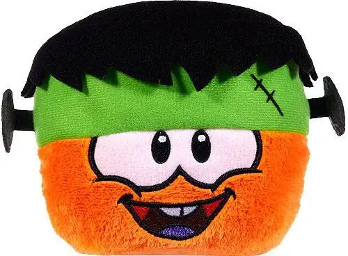 Club Penguin Series 10 Orange Puffle 4-Inch Plush [Frankenpenguin Hat]