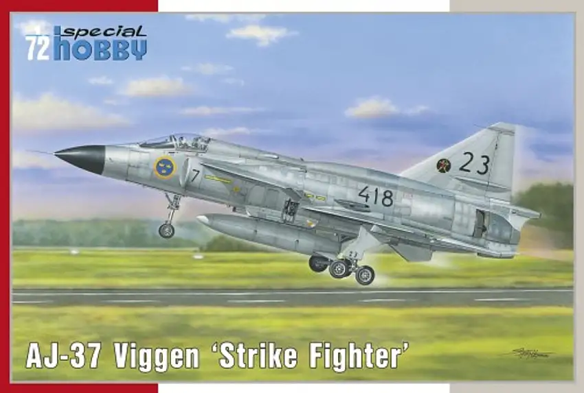 AJ-37 Viggen Strike Fighter 1/72 Special Hobby