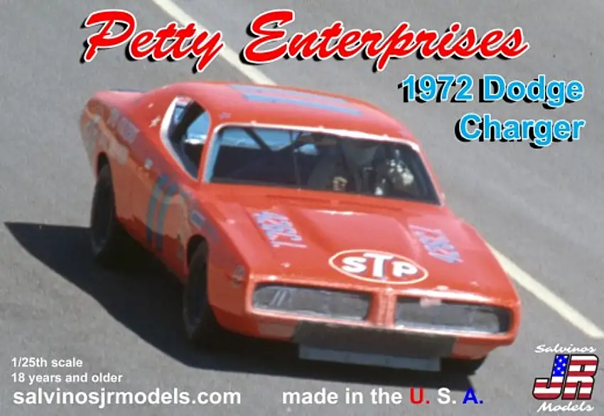 Petty Enterprises #11 1972 Dodge Charger Daytona 500 Race Car 1/25 Salvinos Jr
