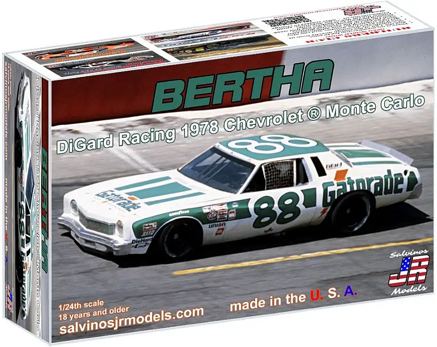 Bertha DiGard Racing 1978 Chevrolet Monte Carlo Race Car 1/24 Salvinos JR