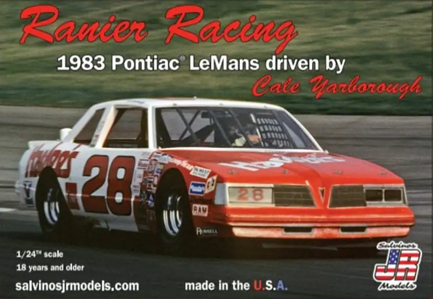 Ranier Racing Cale Yarborough #28 1983 Pontiac LeMans Race Car 1/24 Salvinos JR (SJM19830)