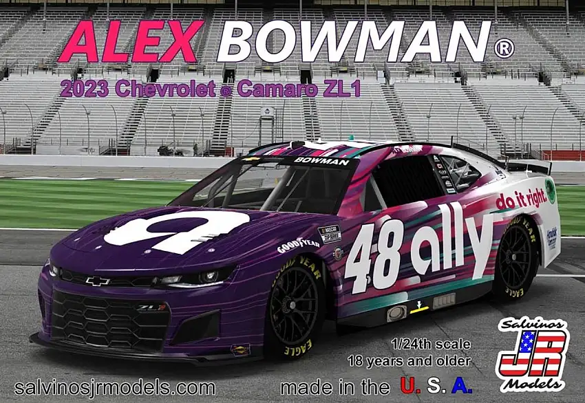 Alex Bowman 2023 NASCAR Chevrolet Camaro ZL1 Race Car (Primary Livery)