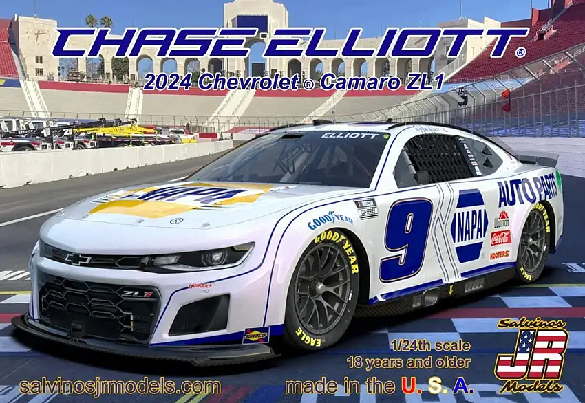 Chase Elliott 2024 NASCAR Chevrolet Camaro ZL1 LA Clash (Ltd Prod) 1/24 Salvinos JR