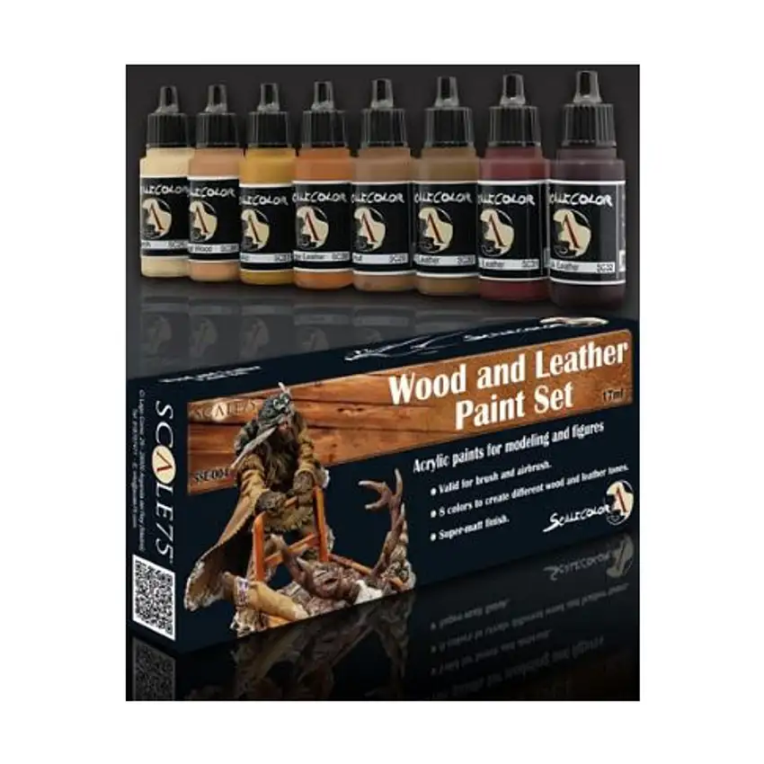 Wood and Leather Paint Set