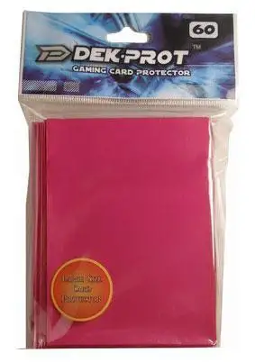 Card Supplies Gaming Card Protectors Rose Red Standard Card Sleeves [60 Count]