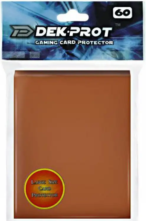 Card Supplies Gaming Card Protectors Mocha Brown Standard Card Sleeves [60 Count]