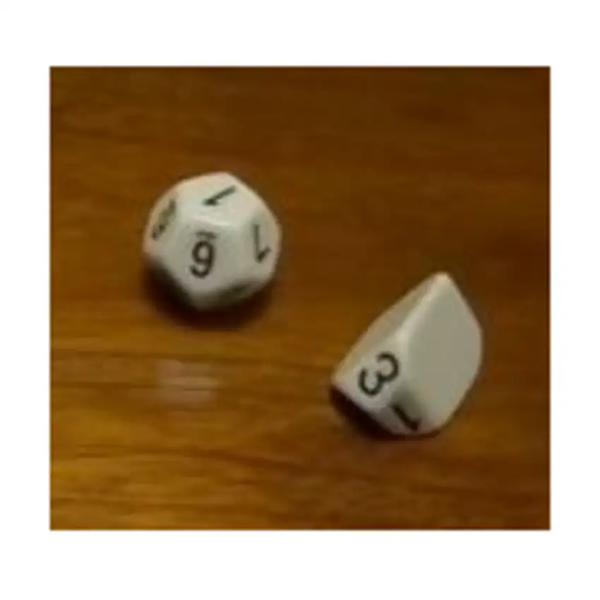 Recast 2d6 - White w/Black (2)