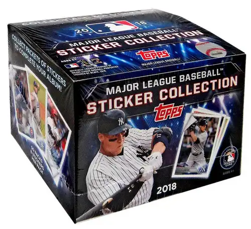 MLB Topps 2018 Baseball Sticker Collection Box [50 Packs]