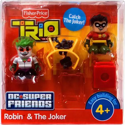 Fisher Price Trio DC Super Friends Robin & The Joker Minifigure 2-Pack