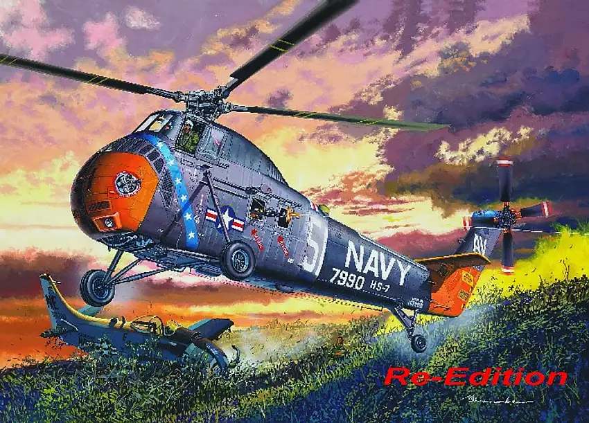 H-34 US Navy Rescue Helicopter 1/48 Trumpeter