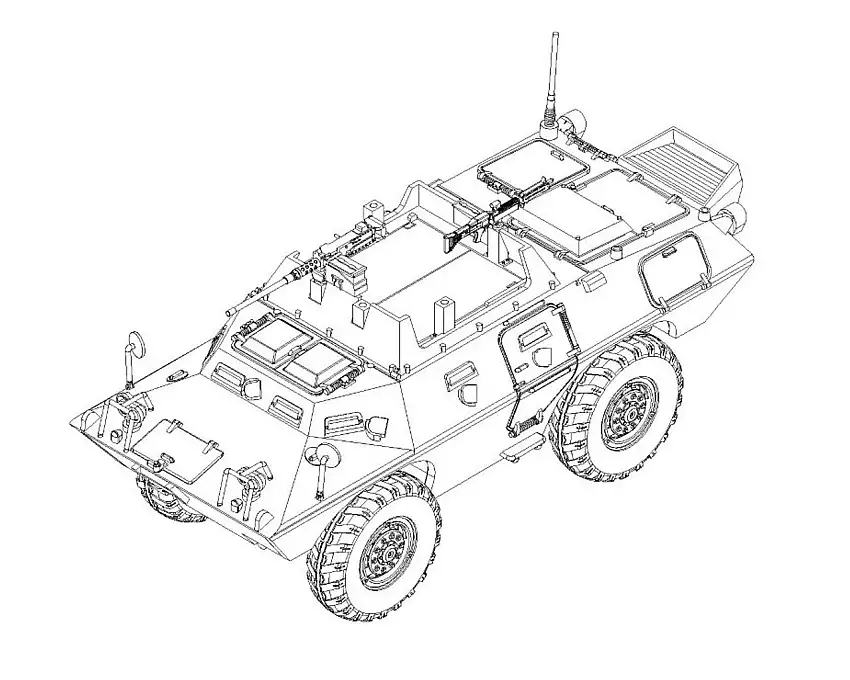 USAF XM706E2 Armored Vehicle 1/72 Trumpeter