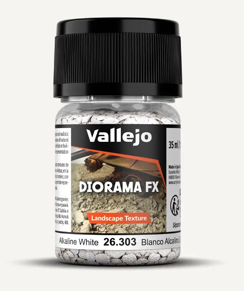 35ml Bottle Alkaline White 2-5mm Landscape Diorama FX Vallejo Paint