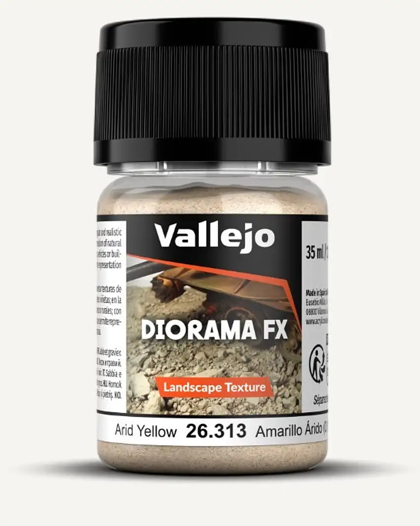 35ml Bottle Arid Yellow 0.1-0.6mm Landscape Diorama FX Vallejo Paint