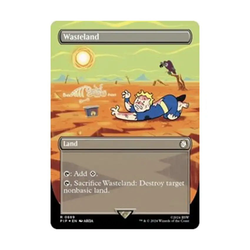 Wasteland (Borderless) (Surge Foil) (R) (Foil)