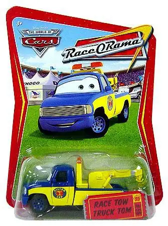 Disney / Pixar Cars The World of Cars Race-O-Rama Race Tow Truck Tom Diecast Car #56