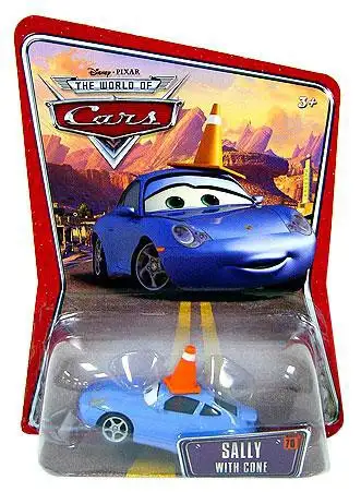 Disney / Pixar Cars The World of Cars Sally with Cone Diecast Car