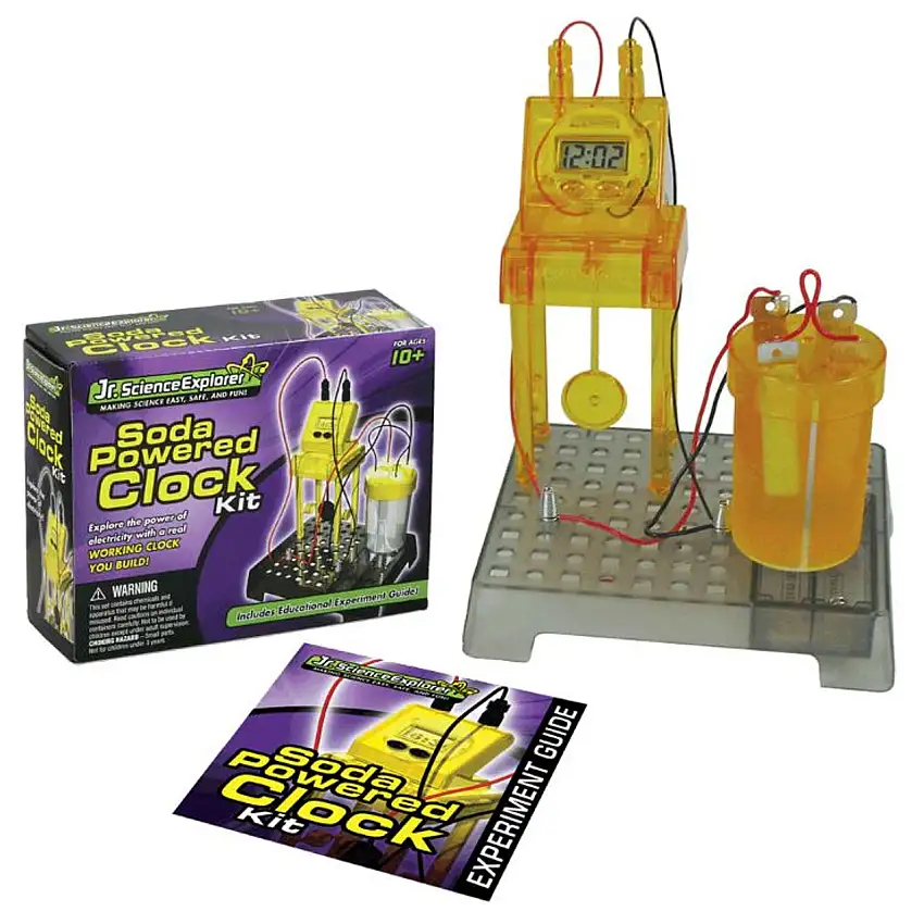 Jr Science Explorer Soda Powered Clock Experimental Kit Wow Toyz