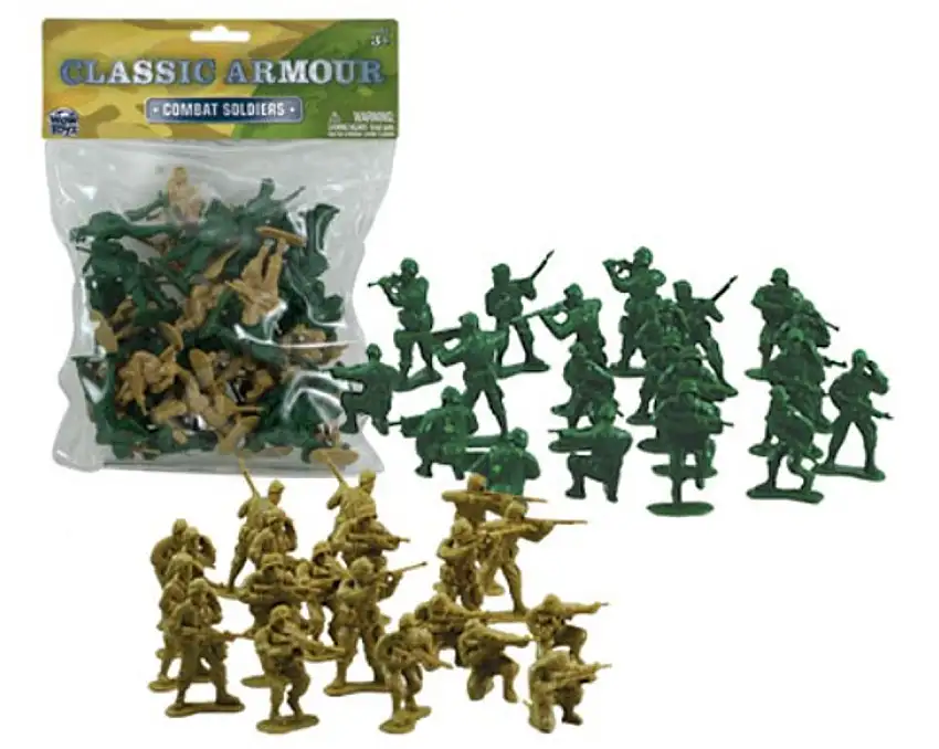 Combat Soldiers Figure Playset (40) (Plastic) 1/32 Wow Toyz