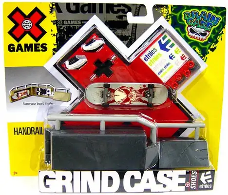 X Games Extreme Sports Handrail and Shoes Grind Case