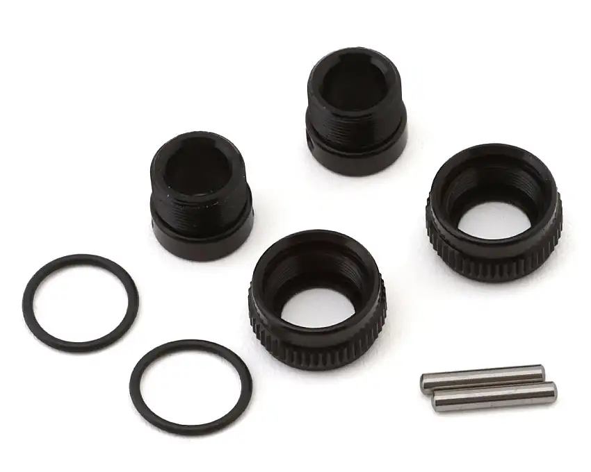 XRAY Aluminum Adjustable Body Post Stop (Black) (2)