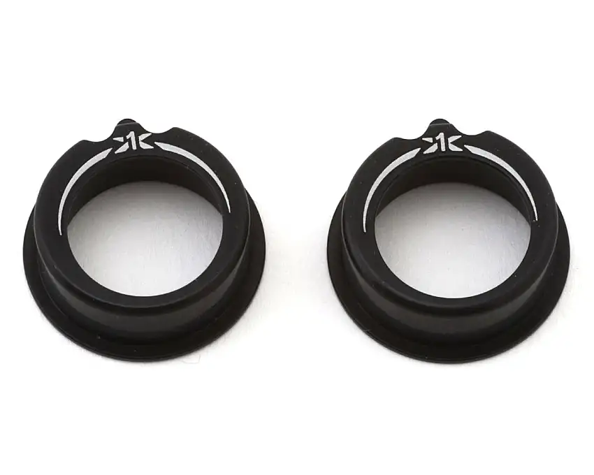 XRAY +1mm Aluminum Bearing Hub (Black) (2)