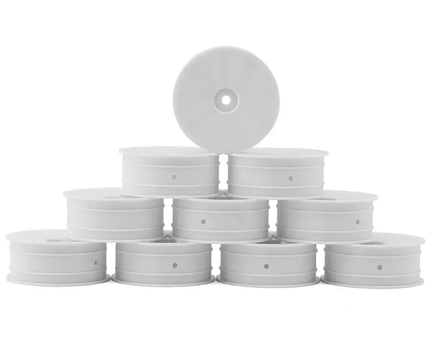 XRAY "Aerodisk" 2WD Front Buggy Wheels (White) (10) (XB2) (Hard) w/12mm Hex