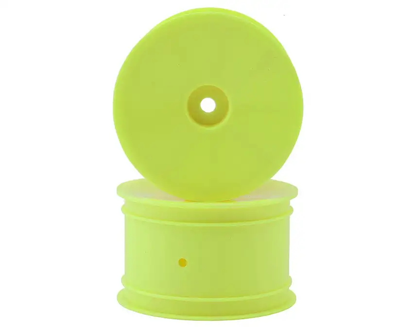 XRAY "Aerodisk" 2WD Rear Buggy Wheels (Yellow) (2) (XB2/XB4) (Hard) w/12mm Hex