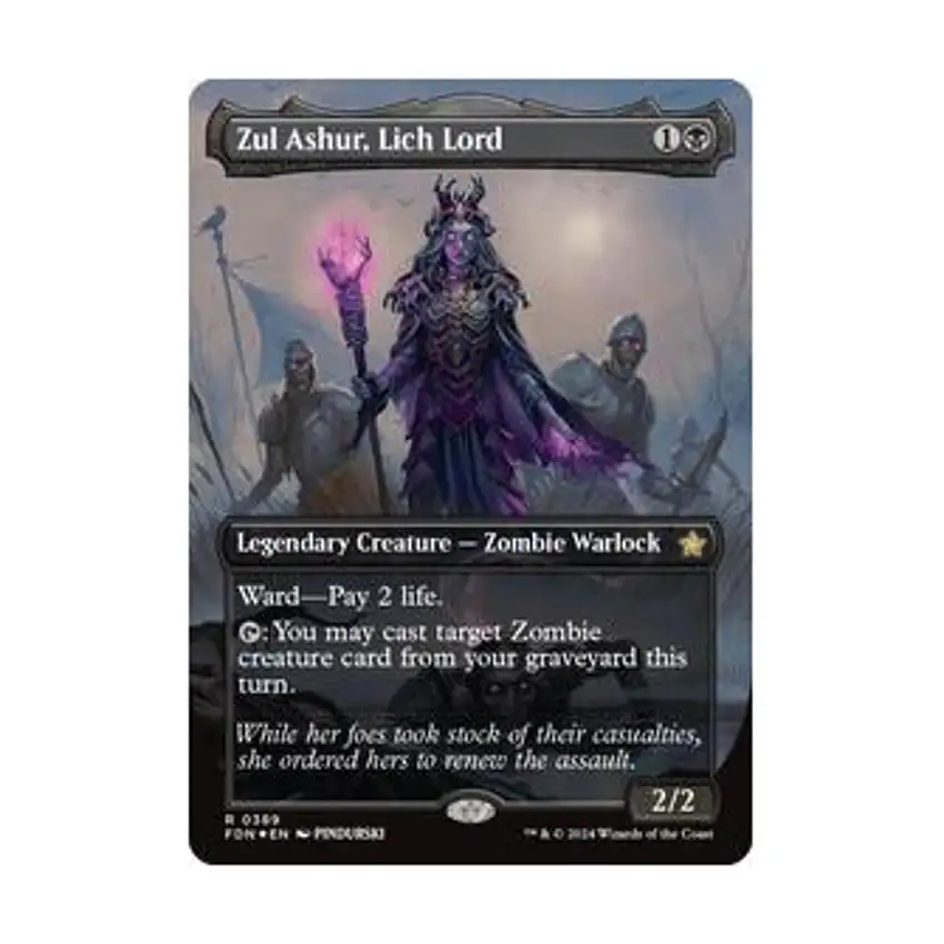 Zul Ashur, Lich Lord (Borderless) (Mana Foil) (R) (Foil)