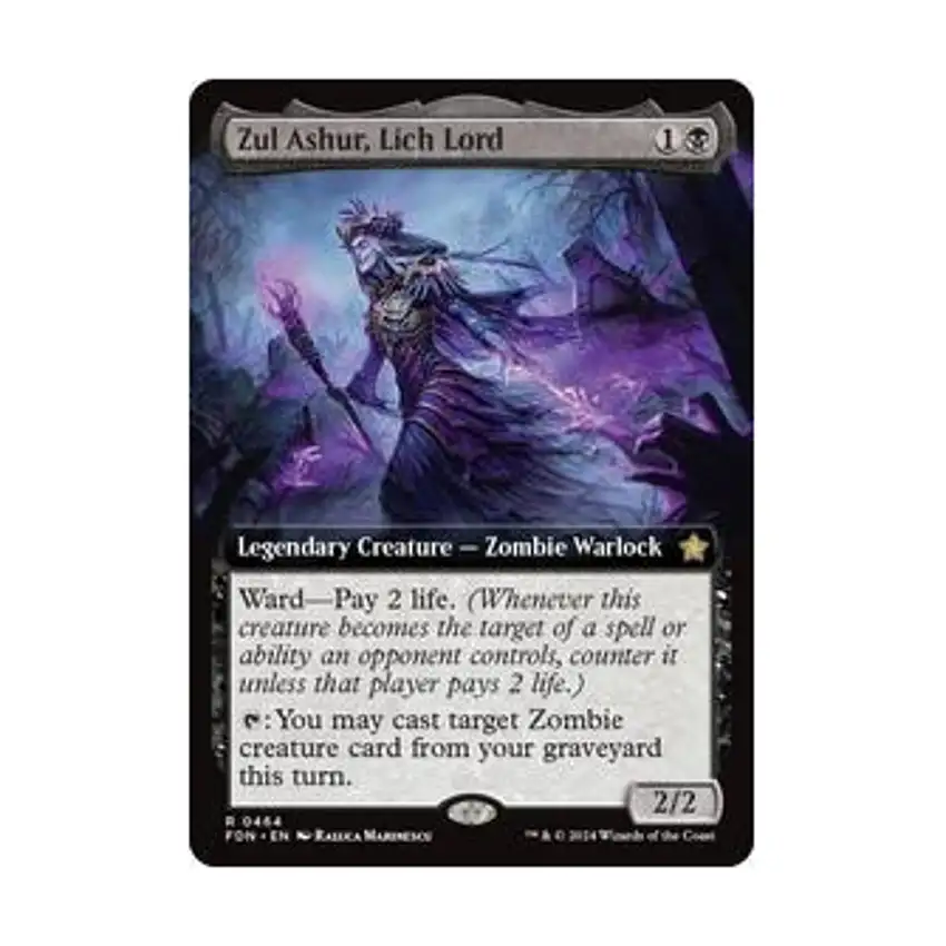 Zul Ashur, Lich Lord (Extended Art) (R) (Foil)